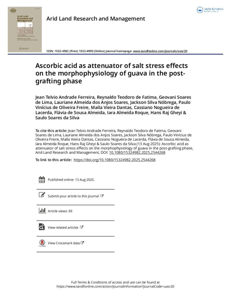 thumbnail of Ascorbic acid as attenuator of salt stress effects