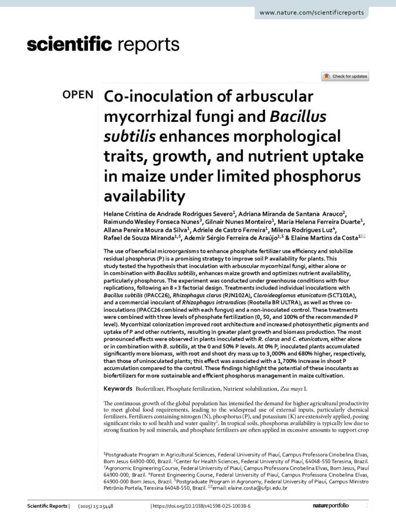 thumbnail of Co-inoculation of arbuscular
