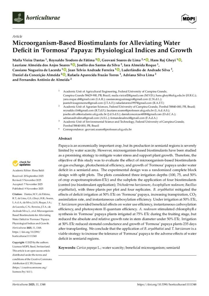 thumbnail of Microorganism-Based Biostimulants for Alleviating Water